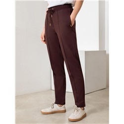 Трикотажные брюки на резинке из футера двухнитки эластичные