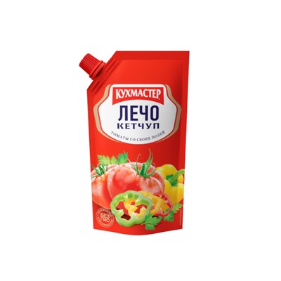 Кетчуп КУХМАСТЕР  "Лечо", 260 г (дой-пак)