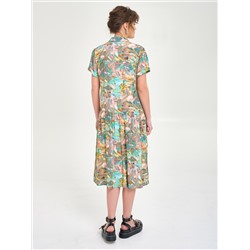 Платье из вискозы с принтом