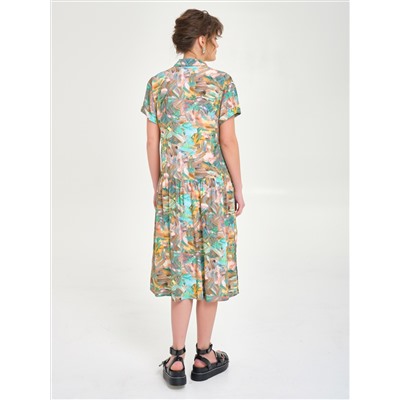 Платье из вискозы с принтом