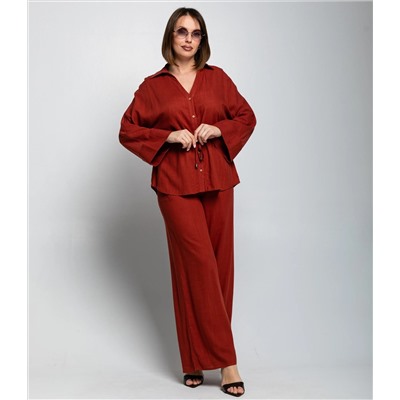 Костюм #ОКТ215002, терракотовый