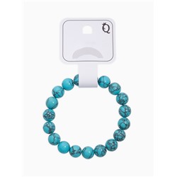 Браслет из бусин «Бирюза старая», d=5.5 см, шар №10, голубой