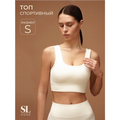 Топ спортивный женский Sima-Land Home, молочный