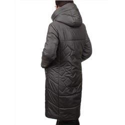TR-2303 GREEN GRAY Пальто зимнее женское (верблюжья шерсть)