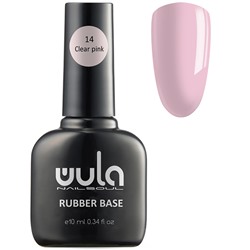 Wula Каучуковая камуфлирующая база тон 14 "прозрачно-розовый" 10 мл