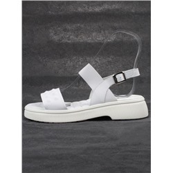 08-PEL211-1 WHITE Босоножки женские (натуральная кожа)
