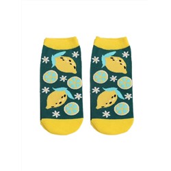 Короткие носки р.35-40 "fruit" lemon
