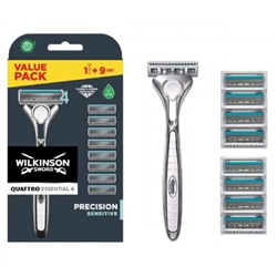 Станок Wilkinson QUTTRO Titanium Precision (станок + 9 кассет)