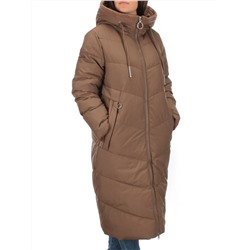 126 BROWN Пальто зимнее женское (200 гр. холлофайбер)