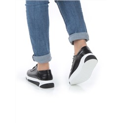 03-B6031 BLACK Полуботинки женские (натуральная кожа)