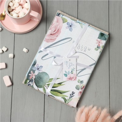 Набор полотенец «Этель» Heart 2 шт., 100% хлопок