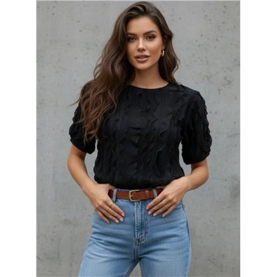 Лонгслив с рюшами