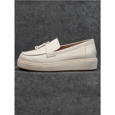 03-5061-3 BEIGE Лоферы женские (натуральная кожа)