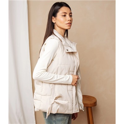 Жилет #КТ2391, бежевый