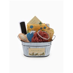 Набор подарочный «Этель» Enjoy life, 5 предметов, полотенце, мочалка, расчёска