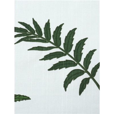 Комплект штор для кухни с подхватами Этель «Папоротник», 150×180 см - 2 шт., репс 220 г/м², 100% хл