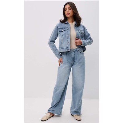 Куртка джинс F312-1237 middle blue