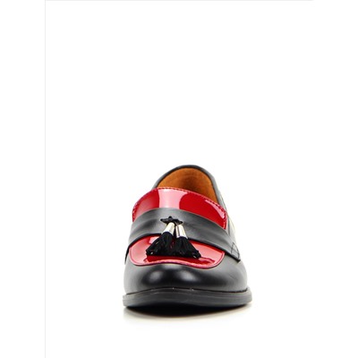 Лоферы ED'ART 117.madonna'9g.black+red R