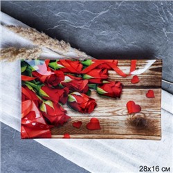 Блюдо прямоугольное 28x16 см / S322816 FF309 GREY / уп 6/48/ цветная коробка