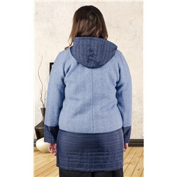 Пальто женское с капюшоном 252151, размер 50-58