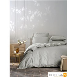 CASSIA ЛЮКС Страйп Сатин сер КПБ 200х215-1/230х250-1/50х70-2/70х70-2, 6 пр., хл/сатин