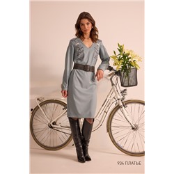 NiV NiV fashion 934 серо-голубой, Платье