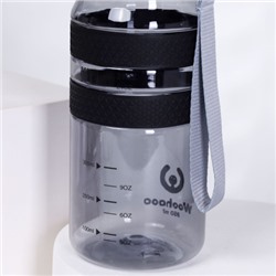 Бутылка для воды спортивная Woohooo H2O цвет Black + Gray 850 ml/ уп60