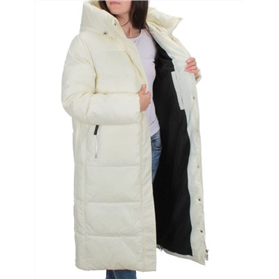 H-2210 WHITE Пальто зимнее женское (200 гр .холлофайбер)
