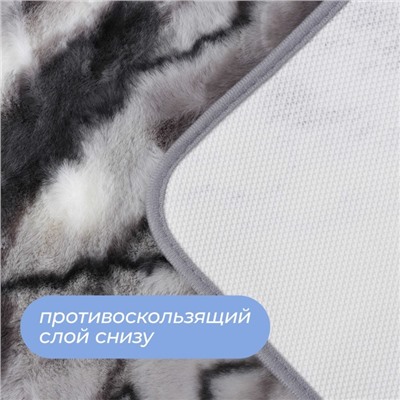 Коврик SAVANNA «Мечта», 40×60 см, серый