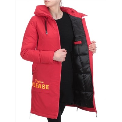20-137 RED Пальто женское зимнее PlOOEPLOO (200 гр. холлофайбера)