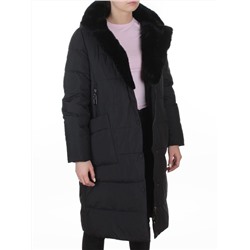 8806 BLACK Пальто зимнее женское (200 гр. холлофайбер)