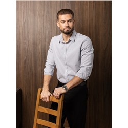 015J Мужская рубашка JenTa серый