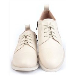 03-YP9862M BEIGE Полуботинки женские (натуральная кожа)