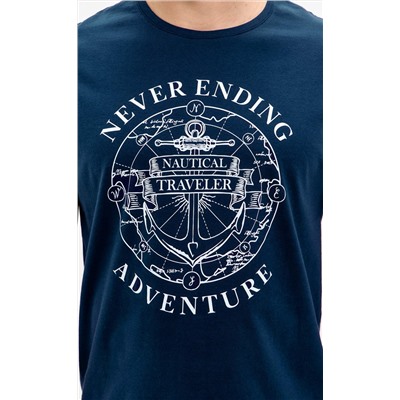 Футболка P611-06-928 d.blue