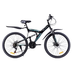 Велосипед 26" рама 18" 21sp KRYPTON PHANTOM чёрный зелёный мятный