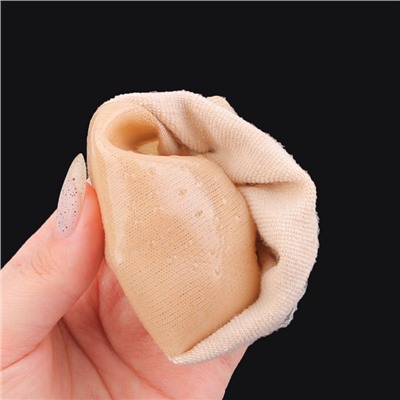 Напяточники для педикюра, увлажняющие, с силиконовыми вставками, ONE SIZE, бежевые