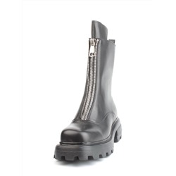 01-D174-G100 BLACK Ботинки демисезонные женские (натуральная кожа)