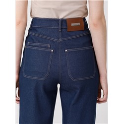 Джинсы прямые серо-синего цвета