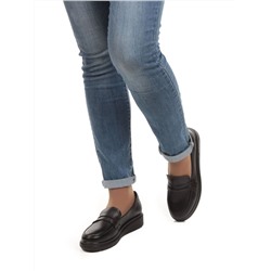 03-5317 BLACK Полуботинки женские (натуральная кожа)