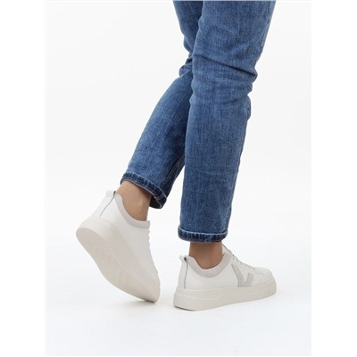 03-YС354-3 LT. BEIGE Полуботинки спортивные женские (натуральная кожа, натуральная замша)