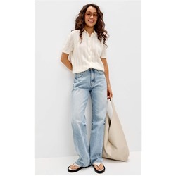 Джинсы F612-0153 l.blue