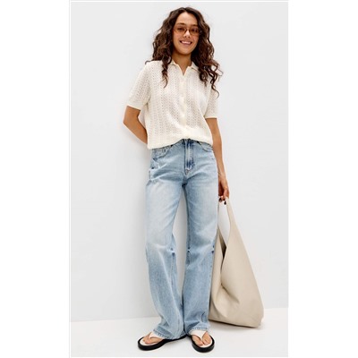 Джинсы F612-0153 l.blue