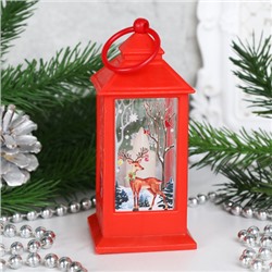 Фонарь светодиодный 13 см / JSFD02red /уп 12/240/новогодний/красный