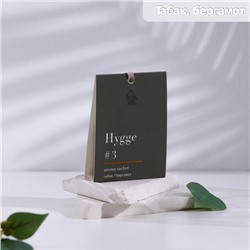 Аромасаше Hygge ароматическое, 8×10 см, табак и бергамот, 16 г