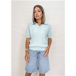 Футболка-поло (вязаный трикотаж)