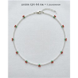 Чокер-бусы из бисера