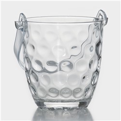 Ведро для льда «Верона», 700 мл, с щипцами, стекло, прозрачное