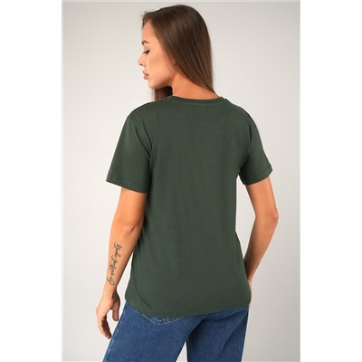 Женская базовая хлопковая футболка Happyfox