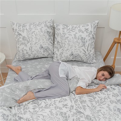 КПБ Simple Life 1,5 спальный, бязь, 100 % хлопок, пл. 120 гр./кв.м., Garden (Гарден) Пододеяльник 146*217, простыня 150*217, наволочка 70*70 (2 шт.)