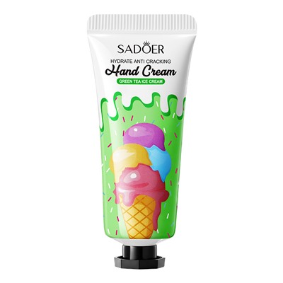 Крем для рук ЗЕЛЕНЫЙ ЧАЙ, Sadoer ICE CREAM 20g